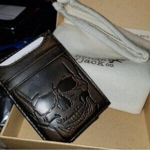 SKULL Front Pocket Wallet | Men's Money Clip Wallet | Strong Magnetic Clip